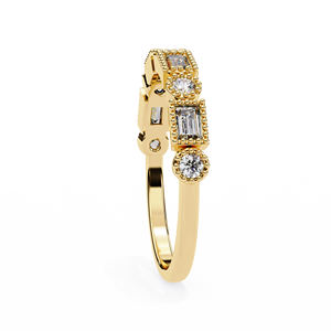 Lujo Baguette Cut Lab Grown Diamond Ring IGI Certified VVS D E 14K Rose Yellow White Gold Joyería fina para mujeres - Product Image 3