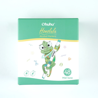 Marqueurs à alcool Ohuhu, nouveaux, 48 couleurs mi-tons - Double pointe pinceau et biseau - Honolulu - Rechargeables