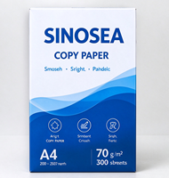 Papier Copie Sinosea A4 en Pâte de Bois, Rouleau/Jeu Jumbo, 70 75 80 g/m², 500 Feuilles/Rame, 5 Rames/Boîte, Compatible Jet d'Encre, Usage Industriel