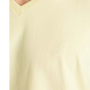 Camisas y camisetas para adultos de secado rápido 100% camiseta Original de algodón con cuello en V para hombres, ropa informal lisa en blanco transpirable al por mayor - Product Image 5