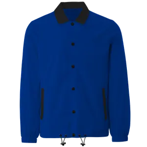 蓝色男式夹克定制风衣高品质教练夹克最新款式最佳教练夹克