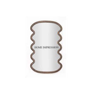 Miroir de sol en verre de luxe moderne en métal doré et fer écologique fait à la main taille personnalisable décoration de chambre à coucher de qualité supérieure - Product Image 2