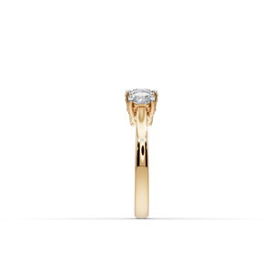 Bague de fiançailles en or jaune avec diamant de laboratoire 1,50 carat, motif géométrique, style élégant, certifiée IGI - Product Image 3