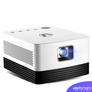 Projecteur <span class=keywords><strong>de</strong></span> haute <span class=keywords><strong>qualité</strong></span> alimenté par batterie, 1000 lumens ANSI, mini projecteur portable 4K pour une utilisation en extérieur et en camping - Product Image 3