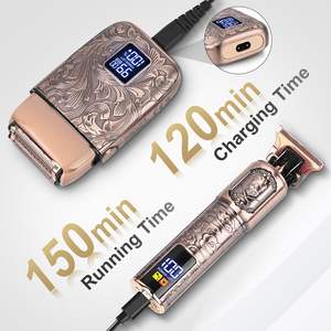 Afeitadora Eléctrica Recargable, Recortadora de Barba para Hombres, Afeitadora de Precisión, Cortadora de Pelo para Cara y Cuerpo, Kit Inalámbrico - Product Image 1