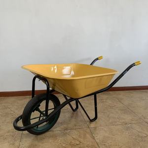 Mini <span class=keywords><strong>brouette</strong></span> de jardin légère pour enfants en métal et plastique avec roues en caoutchouc solide Cadeau parfait pour enfants pour le jeu de cour - Product Image 1