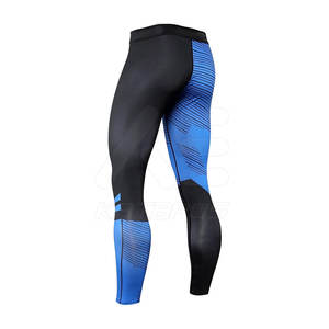 Leggings imprimés personnalisés pour hommes Collants professionnels pour l'entraînement du corps fabriqués en usine avec conception de sublimation - Product Image 5