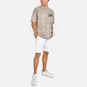 100% coton hommes lavage à l'acide t-shirt pour la rue à la mode et Vintage amoureux hommes lavage à l'acide t-shirt - Product Image 3