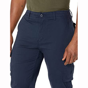 Pantalon cargo décontracté brodé pour homme, 100% coton, tissu Oxford, disposition multi-poches pour le travail et les voyages - Product Image 4