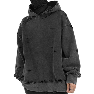 บริการ OEM/ODM ผู้ผลิตชั้นนำในปากีสถาน เสื้อฮู้ดดี้ผู้ชายแฟชั่นสตรีทแวร์สำหรับฤดูหนาว ผ้าฝ้ายฟลีซ 100% ปักลายตามสั่ง มีกระเป๋า กันความชื้น - Product Image 4