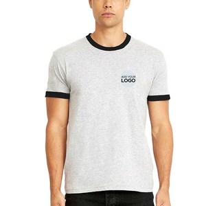T-shirts personnalisés en polyester/coton, coupe ajustée, manches courtes, haute qualité - Product Image 6