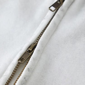 Sweat à capuche personnalisé pour homme 100% coton écologique, séchage rapide, respirant, nouvelle mode streetwear, double fermeture éclair, délavé à l'acide, 450 GSM - Product Image 3