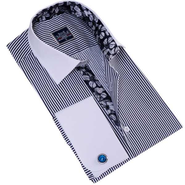 New New Men's Fashion Luxury Casual Slim Fit Stylish Dress Shirts Long Sleeves Cotton Shirts