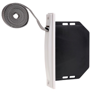 Mini enrollador de persianas blancas con cinta de 18 mm. Montaje Empotrado Sin Pivotes - Product Image 1