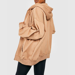 Sweats à capuche personnalisés unisexe de haute qualité en polaire épaisse oversize coupe ample Basics Sweat à capuche en coton polyester saison d'hiver numérique - Product Image 2