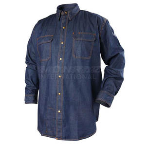 Uniforme de sécurité personnalisé pour l'industrie Chemise de soudage résistant à la flamme OEM Chemise de soudage 100% coton mélangé fr pour pétrole et gaz - Product Image 1