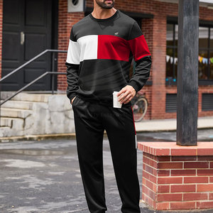 Survêtement pour homme de haute qualité, vêtements de rue, couleur et logo personnalisés, 100% coton respirant, fermeture à cordon, poches latérales, hiver - Product Image 5