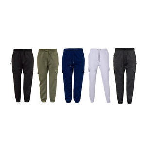 Jogging unisexe en molleton de coton très demandé, poids lourd, style hip-hop, couleur unie, logo brodé - Product Image 6