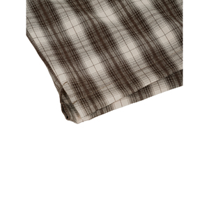 Camisa de Manga Corta a Cuadros para Hombre, Corte Holgado Informal, 100% Algodón y Lino Tejido, Talla 6XL - Product Image 5