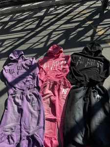 ชุดวอร์มแบบสวมหัวของผู้ชายชุดวอร์มแบบสวมหัวผ้าฝ้าย100% ซีดเป็นกรดชุดวอร์มแบบสวมหัวประดับพลอยเทียมดีไซน์ขนาดใหญ่พิเศษผลิตตามสั่ง - Product Image 6