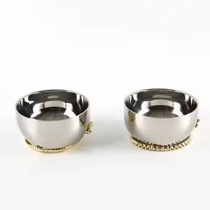 Tazón de Metal para Servir, Hecho a Mano, Apto para Lavavajillas, Tazón Árabe para Servir con Diseño Clásico - Product Image 4