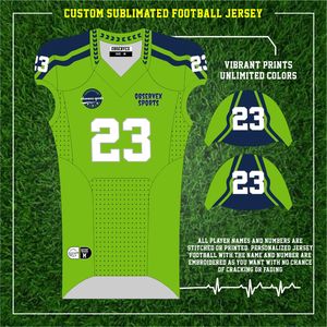 Uniforme de football américain adulte sur mesure Style unique Ensembles de pantalons en jersey Prix - Product Image 2