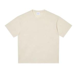 เสื้อยืดผู้ชายแฟชั่น คอริบ แขนเสื้อแบบดรอป ไหล่ตก ผ้าคอตตอน 100%  รับสกรีนโลโก้  ทรงโอเวอร์ไซส์  ผ้าหนา 300 กรัม - Product Image 3