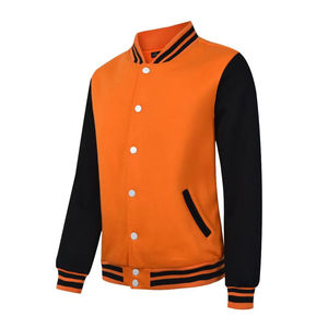 Ventes en gros de tenues de couple vierges, vestes universitaires, vestes à manches raglan bicolores, logo personnalisé, veste de baseball, sweat-shirt pour hommes - Product Image 6