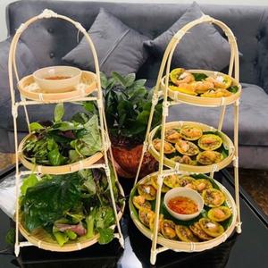 Cesta de aventamiento plana Bandeja redonda de bambú Material flexible Mejor calidad Precio competitivo del exportador Vietnam - Product Image 6