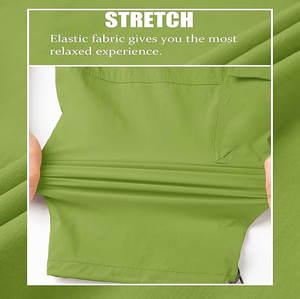 <b>Men's</b> Casual Summer Sports <b>Shorts</b> 100% Cotton Elastic Waist Loose Fit Solid <b>Knee</b> <b>Length</b> <b>for</b> Running & Baseball - Product Image 6