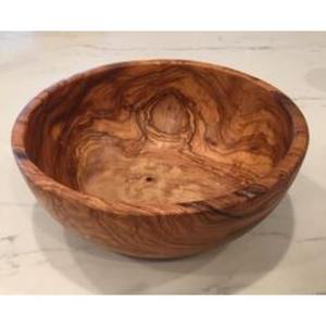 Bol de service en bois fait à la main rustique de ferme idéal pour la pièce maîtresse de fruits de salade de pâtes et la décoration de cuisine - Product Image 3