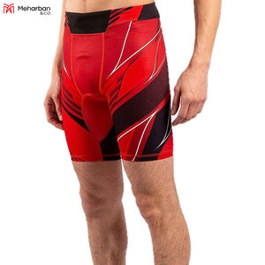 Compression <b>Shorts</b> Tights Custom Made Vale Tudo MMA Solid Casual <b>Red</b> Color Custom Design - Product Image 3