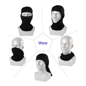 Balaclava personnalisée avec logo, 100% polyester, taille adulte unisexe, ajustable, masque intégral effet vieilli, balaclava pour l'équitation - Product Image 5