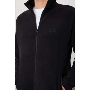 Sweat-shirt en molleton noir pour homme Air Jones Hardy - Coupe standard - Pull chaud 100% polyester à col rond pour un usage décontracté - Product Image 2