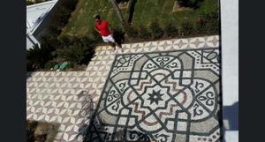 Pays européen Installation gratuite incluse Mosaïque de pierre Pebble Mosaic Art pour l'aménagement paysager et le platelage - Product Image 2