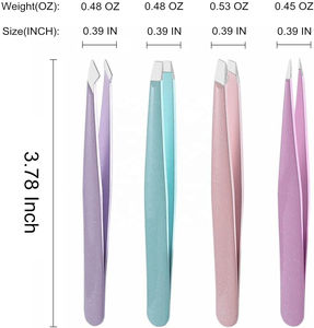 Pinzas para desplumar el cabello de las mejores tendencias, mango cómodo, logotipo personalizado, tendencia, pinzas impresas recubiertas de papel de lujo - Product Image 6