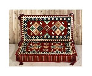 Sièges de sol arabes Canapé de sol arabe Sol de siège arabe | 90x70x10cm 3 pièces 1 Set - Product Image 1