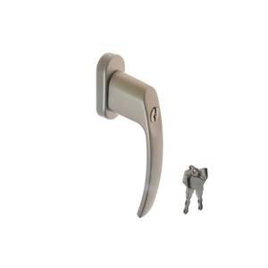 Tirador de ventana PLUTON con llave de color satinado (cubierta de metal) - Product Image 1