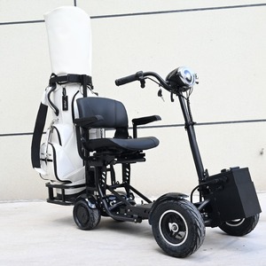 Carrito de Golf Eléctrico Plegable Superpotente de Cuatro Ruedas con Neumáticos Anchos y Ligero - Product Image 4