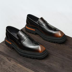 Zapatos Oxford de Cuero Vacuno de Primera Calidad con Tacón Acolchado y Diseño Antideslizante, Zapatos de Vestir para Caballeros - Product Image 1