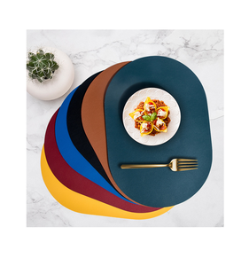 Vente directe d'usine Napperon cuirs créatifs Tapis de table Salle à manger Antidérapant Imperméable Résistant à la chaleur produit de haute qualité - Product Image 4