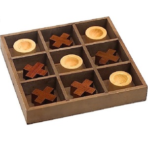 เกมกระดานนิ้วเท้าแบบดั้งเดิมใหม่มาพร้อมไฟชาเกมปริศนา XOXO รูปเพื่อนเกมโต๊ะสำหรับครอบครัว - Product Image 1