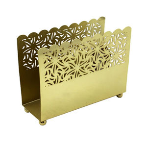 Elegante servilletero en acero inoxidable, diseño de calidad superior, perfecto para un elegante comedor, decoración de mesa, accesorio de comedor - Product Image 3