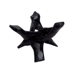 Black Finish Wooden Tripod Cobra Stand for <b>Abalone</b> <b>Shells</b> Smudging Kit Feng Shui Home Decoration 4 Inch Hand Carved - Product Image 1