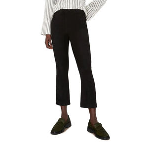 2025 personnalisé PU cuir femmes pantalons Style plat avant mi-coupe respirant conception prix raisonnable Logo personnalisé - Product Image 1