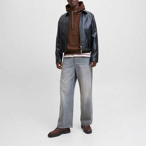 Venta al por mayor ropa de calle personalizada de gran tamaño de peso pesado en blanco liso sudaderas con capucha Logotipo de impresión de soplo personalizado para el invierno - Product Image 6