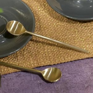 Juego de cucharas de tenedor de latón al por mayor, cubiertos para vajilla de hotel, tenedor de latón, cuchara de latón natural a precio económico de HF CRAFTS - Product Image 3