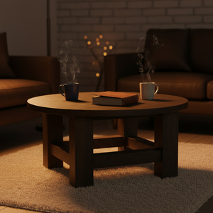 CARPENTER COFFEE <b>TABLE</b> DARK BROWN COLOR - Product Image 3