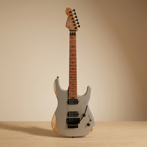 Guitare électrique For Finish, corps en aulne massif 3 pièces, manche en érable torréfié, micros H-H en acier, tremolo Floyd Rose, Jumbo Nickel - Product Image 1