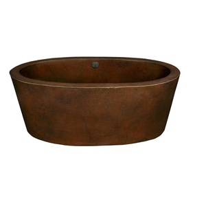 อ่างอาบน้ำทองแดงผนังสองชั้นดีไซน์หรูหราเคลือบผิวแบบโบราณโดยตรงจากผู้ผลิต - Product Image 4